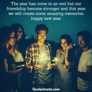 Happy new year wishes for friends